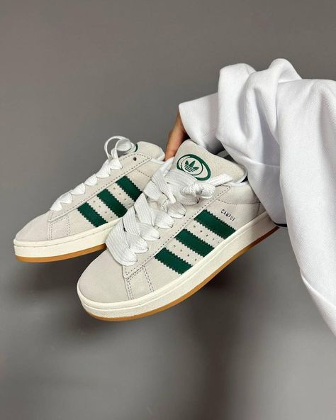 spring shoes _ summer shoes, spring sneakers White and green broad strips shoes women